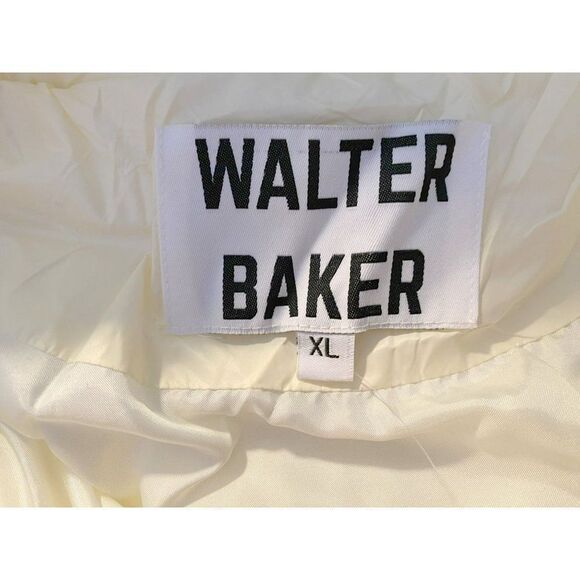 Walter Baker Genesis Puffer Jacket Sz XL Winter White Front Zip Cozy & Warm NEW - Picture 5 of 7